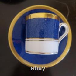 Set Of 6 Coalport Athlone Blue Demitasse Cups & Saucers #1 Of 2