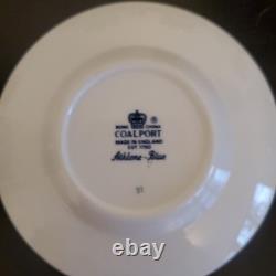 Set Of 6 Coalport Athlone Blue Demitasse Cups & Saucers #1 Of 2