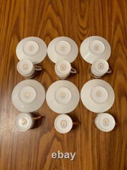 Set Of 6 Demitasse Espresso cups and saucers Hand Fine Italian