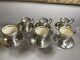 Set Of 6 Demitasse Sterling Cups, Saucers 3 Lennox China Inserts