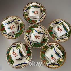 Set Of 6 Raynaud Limoges Demitasse Cups & Saucers Edite Tétard Sterling Rim RARE