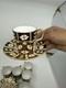 Set Of 6 Royal Crown Derby 2451 Traditional Imari Demitasse Cup & Saucer Exc Cnd