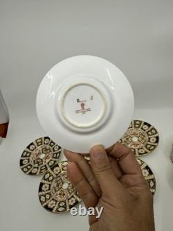 Set Of 6 Royal Crown Derby 2451 Traditional Imari Demitasse Cup & Saucer Exc Cnd Set Of 6 Royal Crown Derby 2451 Traditional Imari Demitasse Cup & Saucer Exc Cnd