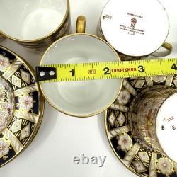 Set Of 6 Royal Crown Derby 2451 Traditional Imari Demitasse Cup & Saucer Exc Cnd Set Of 6 Royal Crown Derby 2451 Traditional Imari Demitasse Cup & Saucer Exc Cnd