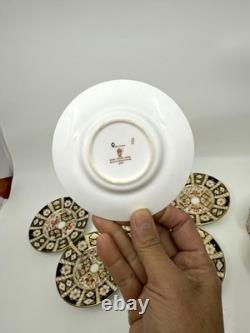 Set Of 6 Royal Crown Derby 2451 Traditional Imari Demitasse Cup & Saucer Exc Cnd Set Of 6 Royal Crown Derby 2451 Traditional Imari Demitasse Cup & Saucer Exc Cnd