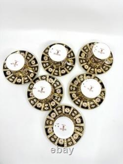 Set Of 6 Royal Crown Derby 2451 Traditional Imari Demitasse Cup & Saucer Exc Cnd Set Of 6 Royal Crown Derby 2451 Traditional Imari Demitasse Cup & Saucer Exc Cnd