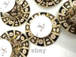 Set Of 6 Royal Crown Derby 2451 Traditional Imari Demitasse Cup & Saucer Exc Cnd Set Of 6 Royal Crown Derby 2451 Traditional Imari Demitasse Cup & Saucer Exc Cnd