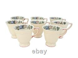 Set Of 8 Wedgwood Corinthian Pembroke Demitasse Cups & Saucers