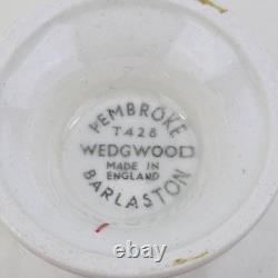 Set Of 8 Wedgwood Corinthian Pembroke Demitasse Cups & Saucers
