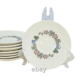 Set Of 8 Wedgwood Corinthian Pembroke Demitasse Cups & Saucers