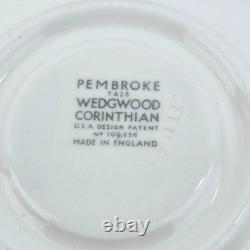 Set Of 8 Wedgwood Corinthian Pembroke Demitasse Cups & Saucers