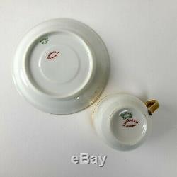 Set Of 9 Haviland Limoges St George Demitasse Cups Saucers Gold Free Shipping