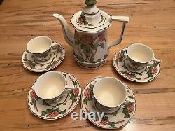 Set Villeroy & Boch Teapot Piccadilly Demitasse Cups And Saucers 1748