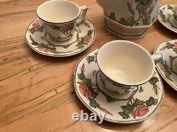 Set Villeroy & Boch Teapot Piccadilly Demitasse Cups And Saucers 1748