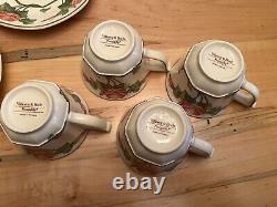 Set Villeroy & Boch Teapot Piccadilly Demitasse Cups And Saucers 1748