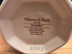 Set Villeroy & Boch Teapot Piccadilly Demitasse Cups And Saucers 1748