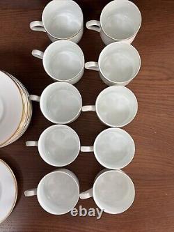 Set of 10 Tiffany & Co. Demitasse Espresso Cups & Saucers, Vintage