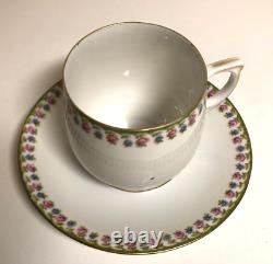 Set of 10, VTG LS. S. CARLSBAD Austria Demitasse Cup & Saucer Set with Rose Trim