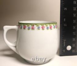 Set of 10, VTG LS. S. CARLSBAD Austria Demitasse Cup & Saucer Set with Rose Trim