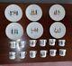 Set Of 12 Each Vintage Suisse Demitasse Cups & Saucers Swiss Costumes 24 Piece