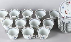 Set of 12 Richard Ginori Italian Fruits Demitasse Cups and Saucers