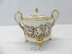 Set of 14 GV R. Capodimonte Tea Espresso Demitasse Cups & Saucers Sugar Bowl Lid