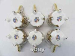 Set of 14 GV R. Capodimonte Tea Espresso Demitasse Cups & Saucers Sugar Bowl Lid