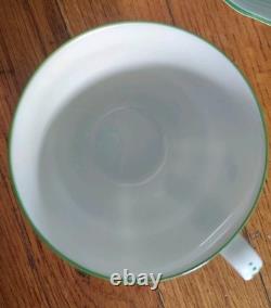 Set of 2 Augarten Wien Wiener Rose Demitasse Cups & Saucers Vintage Austria