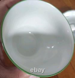 Set of 2 Augarten Wien Wiener Rose Demitasse Cups & Saucers Vintage Austria