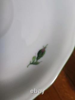 Set of 2 Augarten Wien Wiener Rose Demitasse Cups & Saucers Vintage Austria