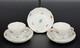 Set Of (2) Meissen Porcelain Scattered Strewn Flowers Demitasse Cups & Saucers