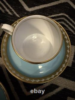 Set of 3 VTG Tiffany & Co. /Grosvenor English Bone China demitasse cup & saucer