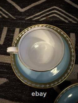 Set of 3 VTG Tiffany & Co. /Grosvenor English Bone China demitasse cup & saucer