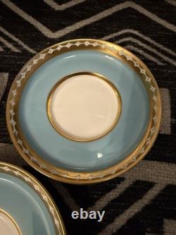Set of 3 VTG Tiffany & Co. /Grosvenor English Bone China demitasse cup & saucer