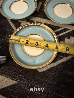 Set of 3 VTG Tiffany & Co. /Grosvenor English Bone China demitasse cup & saucer