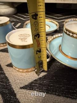 Set of 3 VTG Tiffany & Co. /Grosvenor English Bone China demitasse cup & saucer