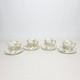 Set Of 4 Antique Theodore Haviland Limoges Porcelain Demitasse Cups And Saucers