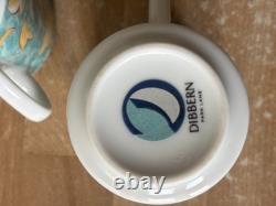 Set of 4 Dibbern Park Lane Demitasse Cups & Saucers Angels Design