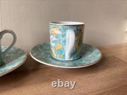 Set of 4 Dibbern Park Lane Demitasse Cups & Saucers Angels Design