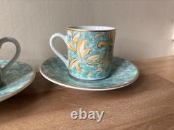 Set of 4 Dibbern Park Lane Demitasse Cups & Saucers Angels Design