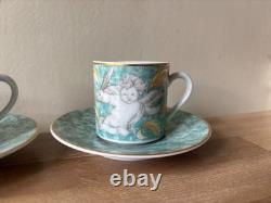 Set of 4 Dibbern Park Lane Demitasse Cups & Saucers Angels Design