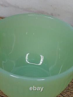 Set of 4 Fire King Anchor Hocking Jadeite Jane Ray Demitasse Cup Saucer RARE Vtg