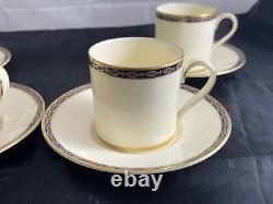 Set of 4 Minton Bone China ST. JAMES Demitasse Cups & Saucers Made in England