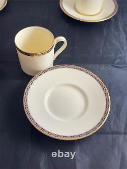 Set of 4 Minton Bone China ST. JAMES Demitasse Cups & Saucers Made in England