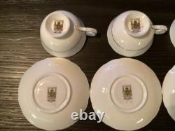 Set of 4 Paragon Demitasse Cup And Saucer Cobalt/ Gold- Excellent Condition