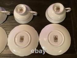 Set of 4 Paragon Demitasse Cup And Saucer Cobalt/ Gold- Excellent Condition