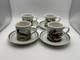 Set Of 4 Portmeirion Birds Of Britain Multi-motif Demitasse Cups & Saucers