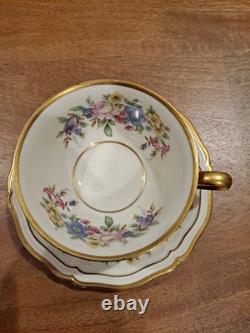 Set of 4 Rosenthal Continental Demitasse Tea Cups with Saucers (Ellice Pattern)