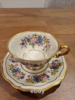Set of 4 Rosenthal Continental Demitasse Tea Cups with Saucers (Ellice Pattern)