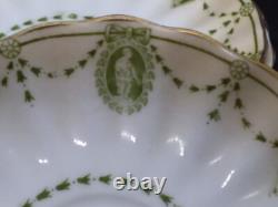 Set of 5 Doulton Burselm Demitasse Cups and Saucers Greek/Roman Pattern RARE